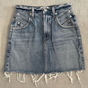 Agolde denim mini skirt